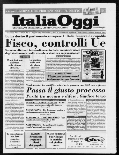 Italia oggi : quotidiano di economia finanza e politica